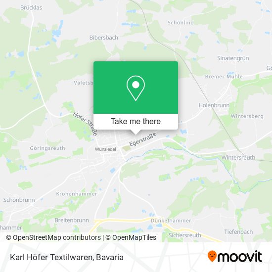 Karl Höfer Textilwaren map