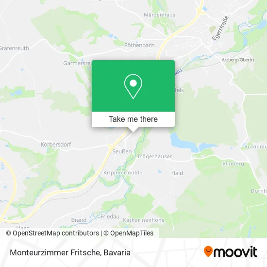 Карта Monteurzimmer Fritsche