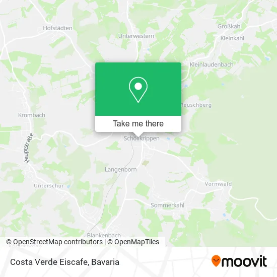 Карта Costa Verde Eiscafe
