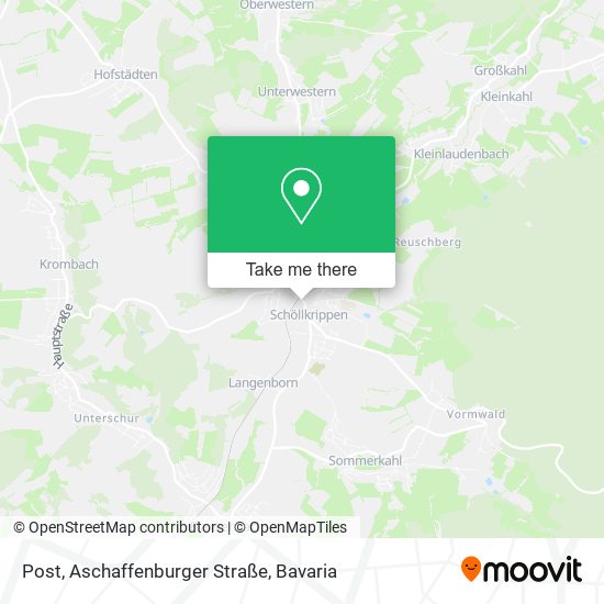 Post, Aschaffenburger Straße map