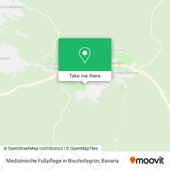 Medizinische Fußpflege in Bischofsgrün map