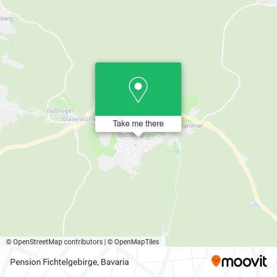 Pension Fichtelgebirge map