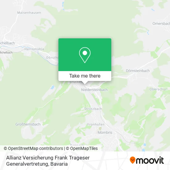 Карта Allianz Versicherung Frank Trageser Generalvertretung