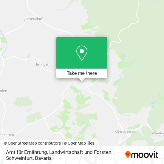 Amt für Ernährung, Landwirtschaft und Forsten Schweinfurt map