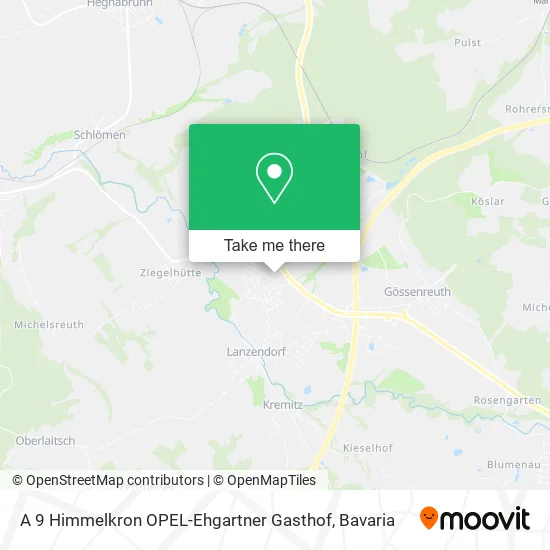 Карта A 9 Himmelkron OPEL-Ehgartner Gasthof