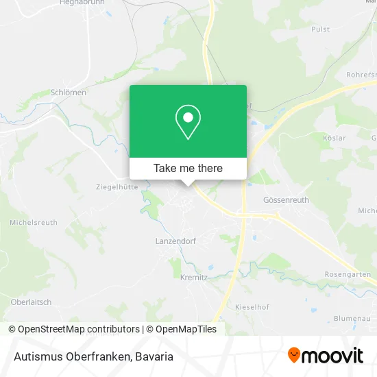 Карта Autismus Oberfranken