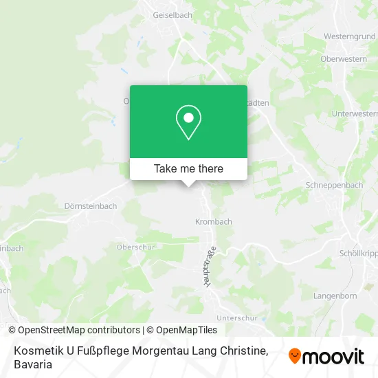 Карта Kosmetik U Fußpflege Morgentau Lang Christine