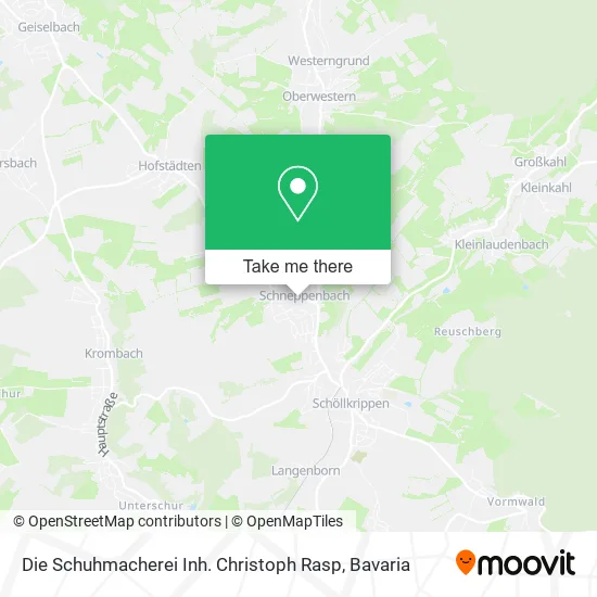 Карта Die Schuhmacherei Inh. Christoph Rasp