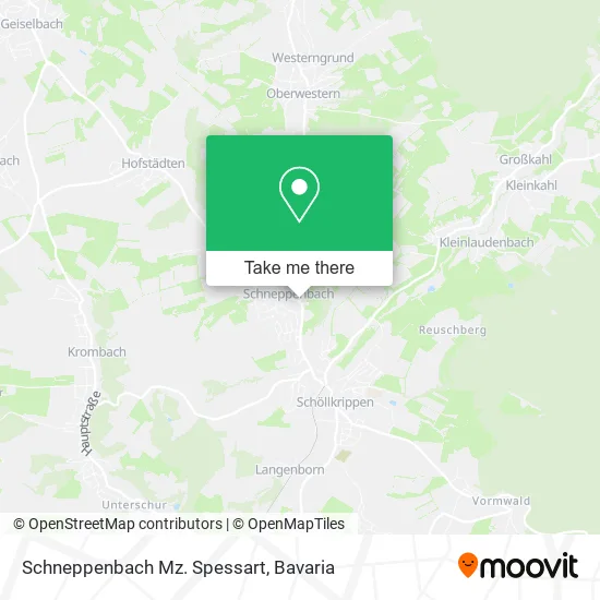Карта Schneppenbach Mz. Spessart