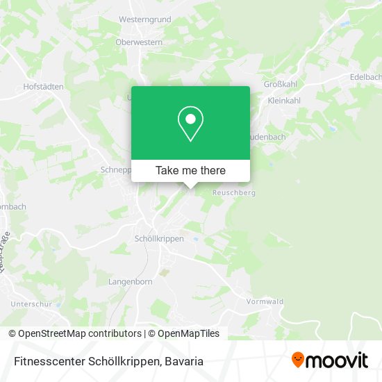 Fitnesscenter Schöllkrippen map