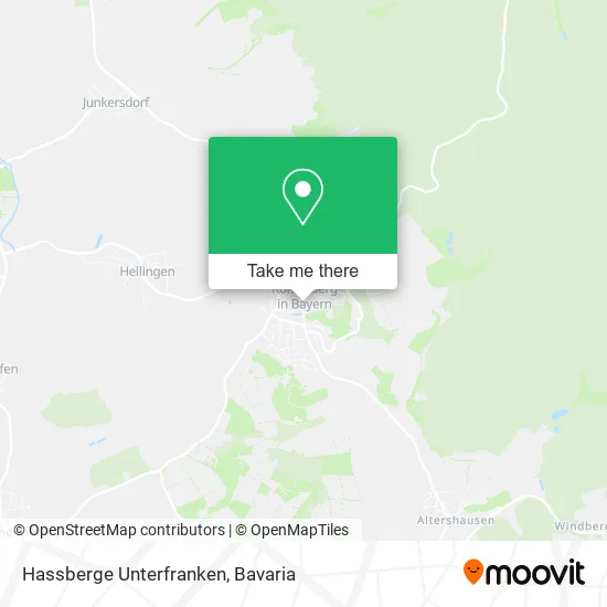 Карта Hassberge Unterfranken