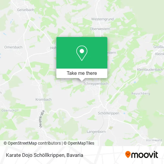 Карта Karate Dojo Schöllkrippen