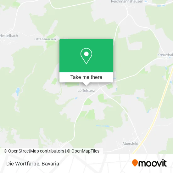 Карта Die Wortfarbe