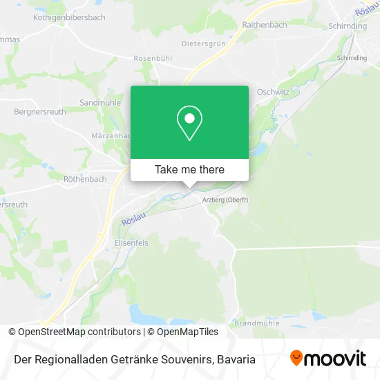 Карта Der Regionalladen Getränke Souvenirs