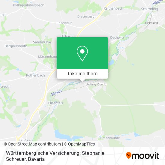 Württembergische Versicherung: Stephanie Schreuer map