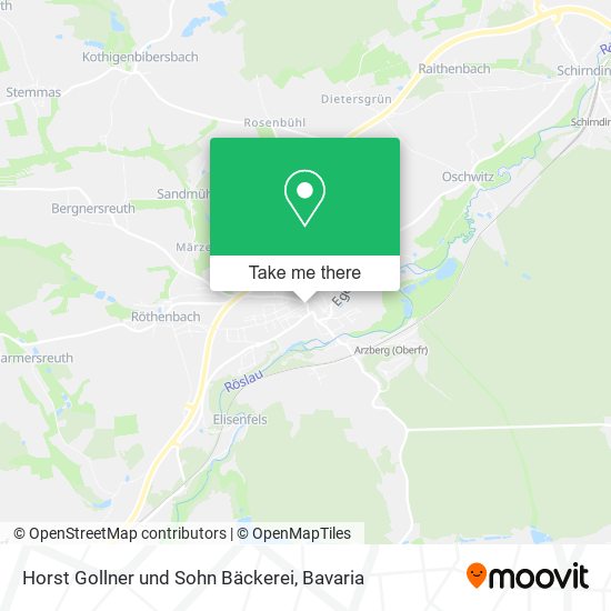 Horst Gollner und Sohn Bäckerei map