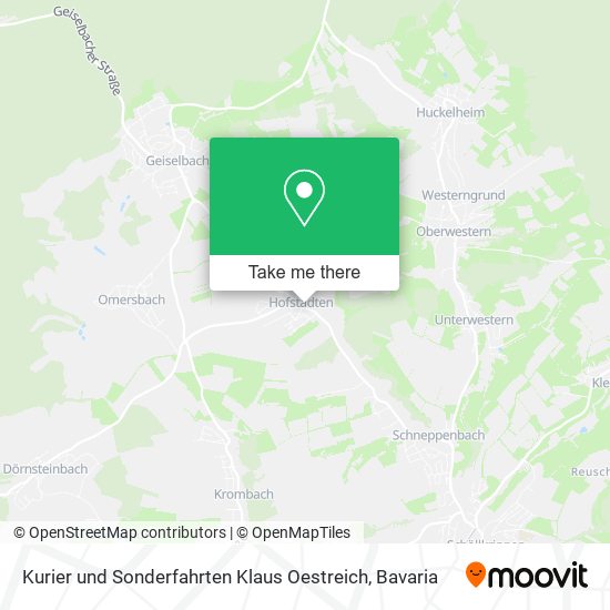 Kurier und Sonderfahrten Klaus Oestreich map