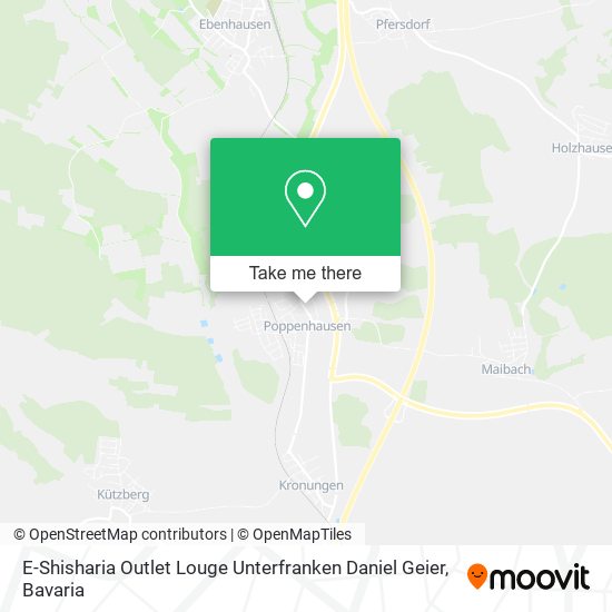 E-Shisharia Outlet Louge Unterfranken Daniel Geier map