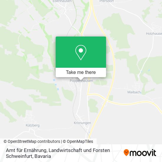Amt für Ernährung, Landwirtschaft und Forsten Schweinfurt map