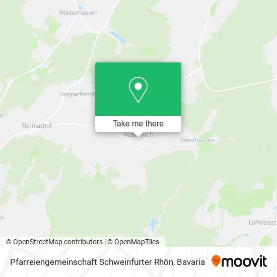 Pfarreiengemeinschaft Schweinfurter Rhön map