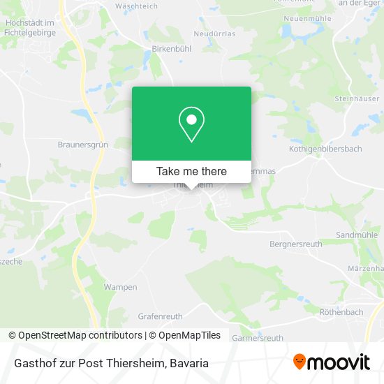 Gasthof zur Post Thiersheim map