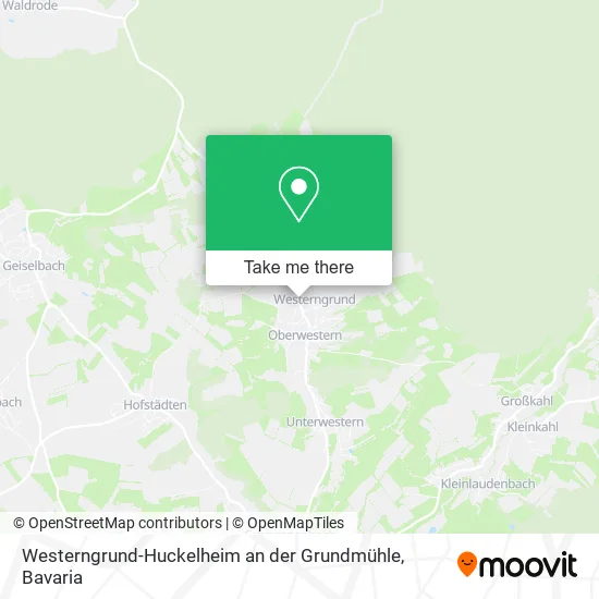 Westerngrund-Huckelheim an der Grundmühle map