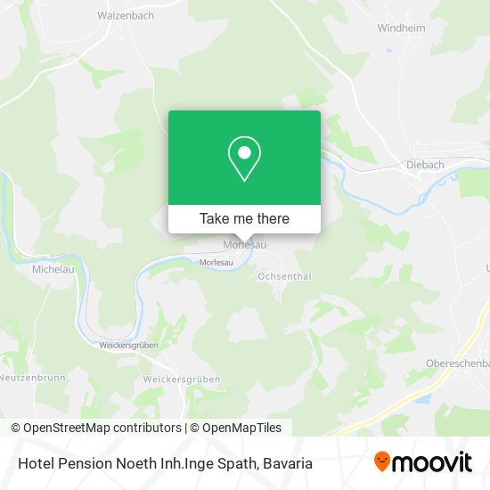 Hotel Pension Noeth Inh.Inge Spath map