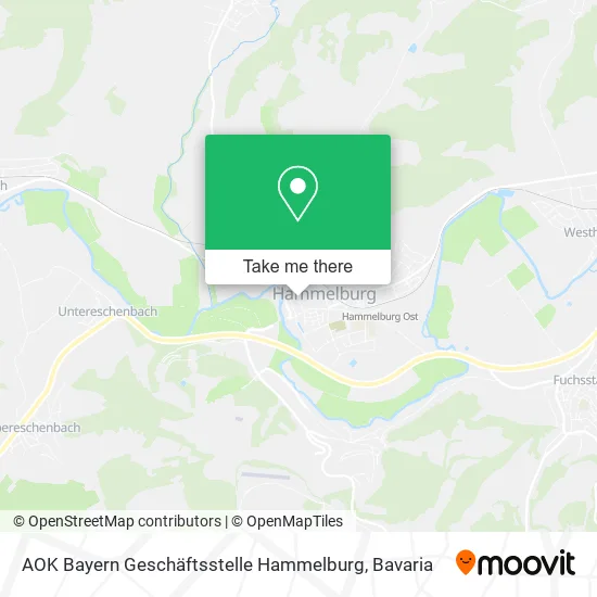 Карта AOK Bayern Geschäftsstelle Hammelburg