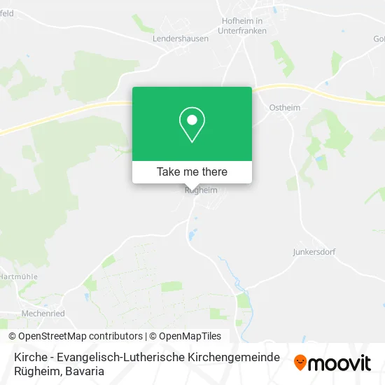 Карта Kirche - Evangelisch-Lutherische Kirchengemeinde Rügheim