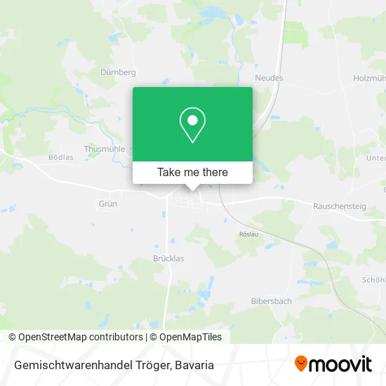 Карта Gemischtwarenhandel Tröger