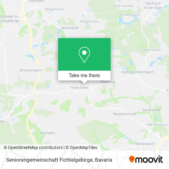 Seniorengemeinschaft Fichtelgebirge map