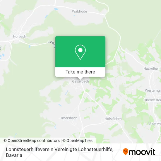 Карта Lohnsteuerhilfeverein Vereinigte Lohnsteuerhilfe