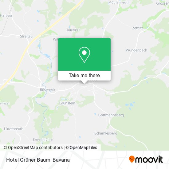 Hotel Grüner Baum map
