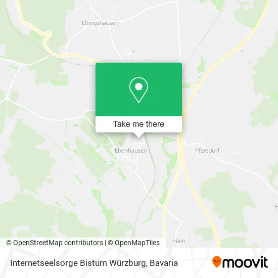 Internetseelsorge Bistum Würzburg map