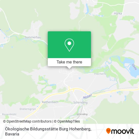 Ökologische Bildungsstätte Burg Hohenberg map