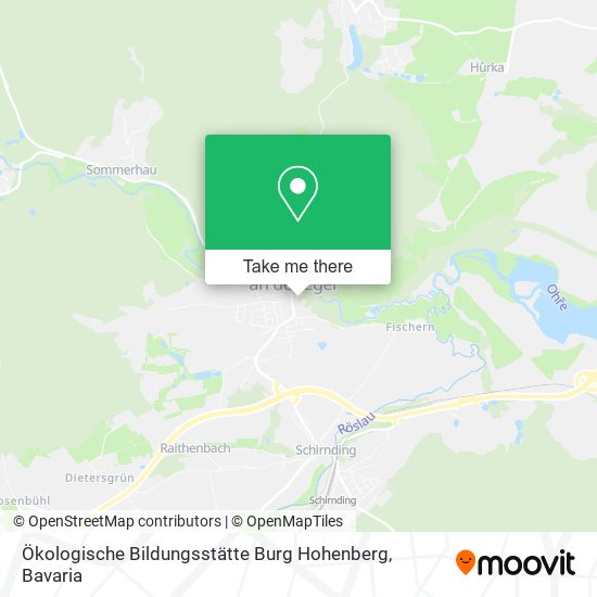 Карта Ökologische Bildungsstätte Burg Hohenberg