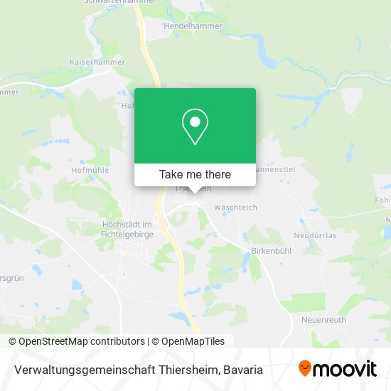 Verwaltungsgemeinschaft Thiersheim map