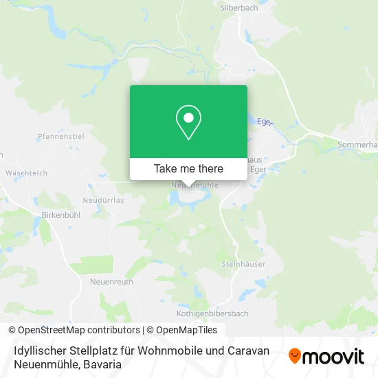 Карта Idyllischer Stellplatz für Wohnmobile und Caravan Neuenmühle