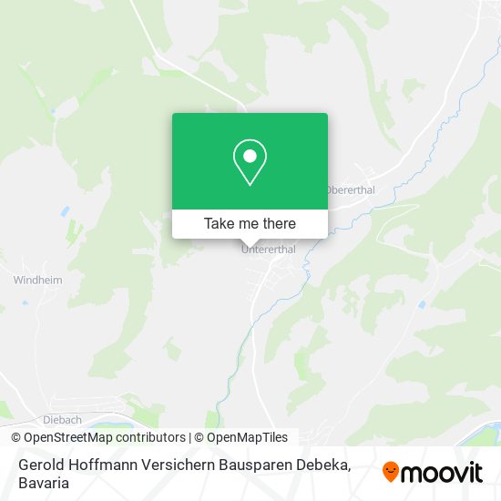 Карта Gerold Hoffmann Versichern Bausparen Debeka
