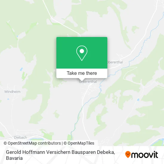 Карта Gerold Hoffmann Versichern Bausparen Debeka