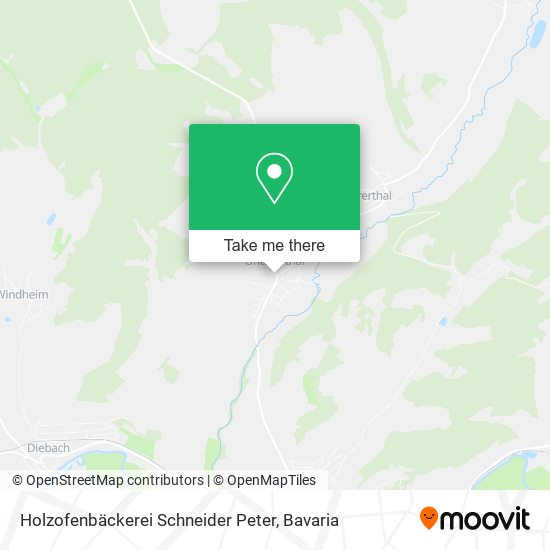 Holzofenbäckerei Schneider Peter map