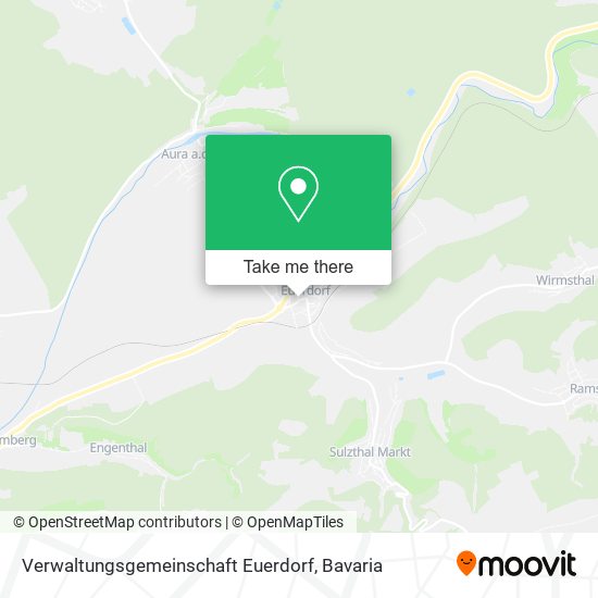 Карта Verwaltungsgemeinschaft Euerdorf