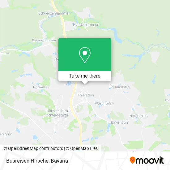 Карта Busreisen Hirsche