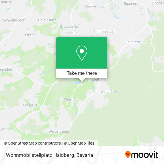 Карта Wohnmobilstellplatz Haidberg