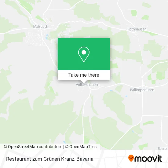 Карта Restaurant zum Grünen Kranz