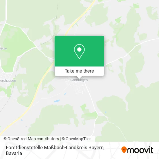 Карта Forstdienststelle Maßbach-Landkreis Bayern