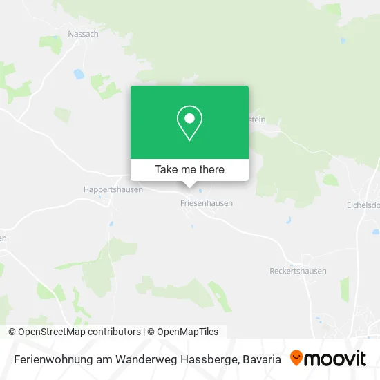 Карта Ferienwohnung am Wanderweg Hassberge