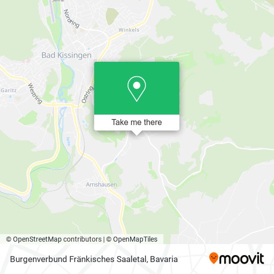 Burgenverbund Fränkisches Saaletal map