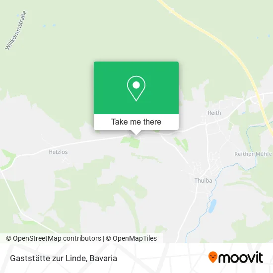 Карта Gaststätte zur Linde
