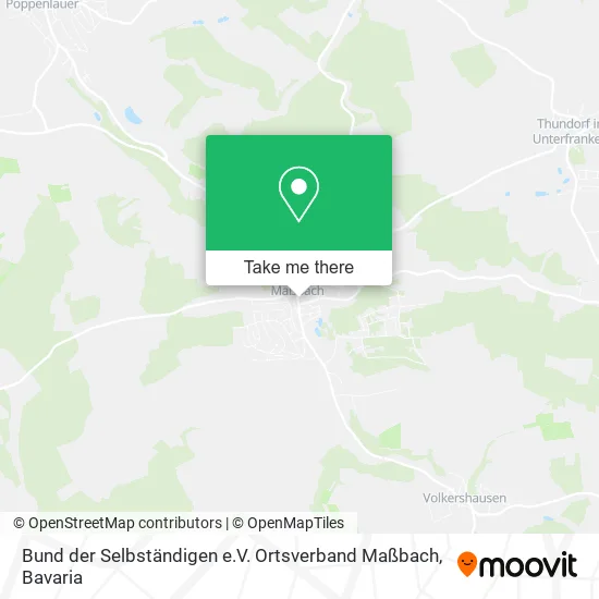 Карта Bund der Selbständigen e.V. Ortsverband Maßbach